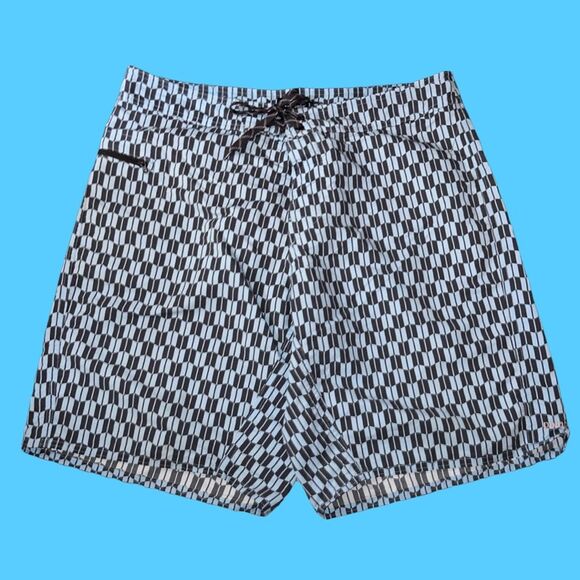 Mens PATAGONIA Wavefarer Blue Geometric Board Shorts Trunks 36 - Picture 5 of 5